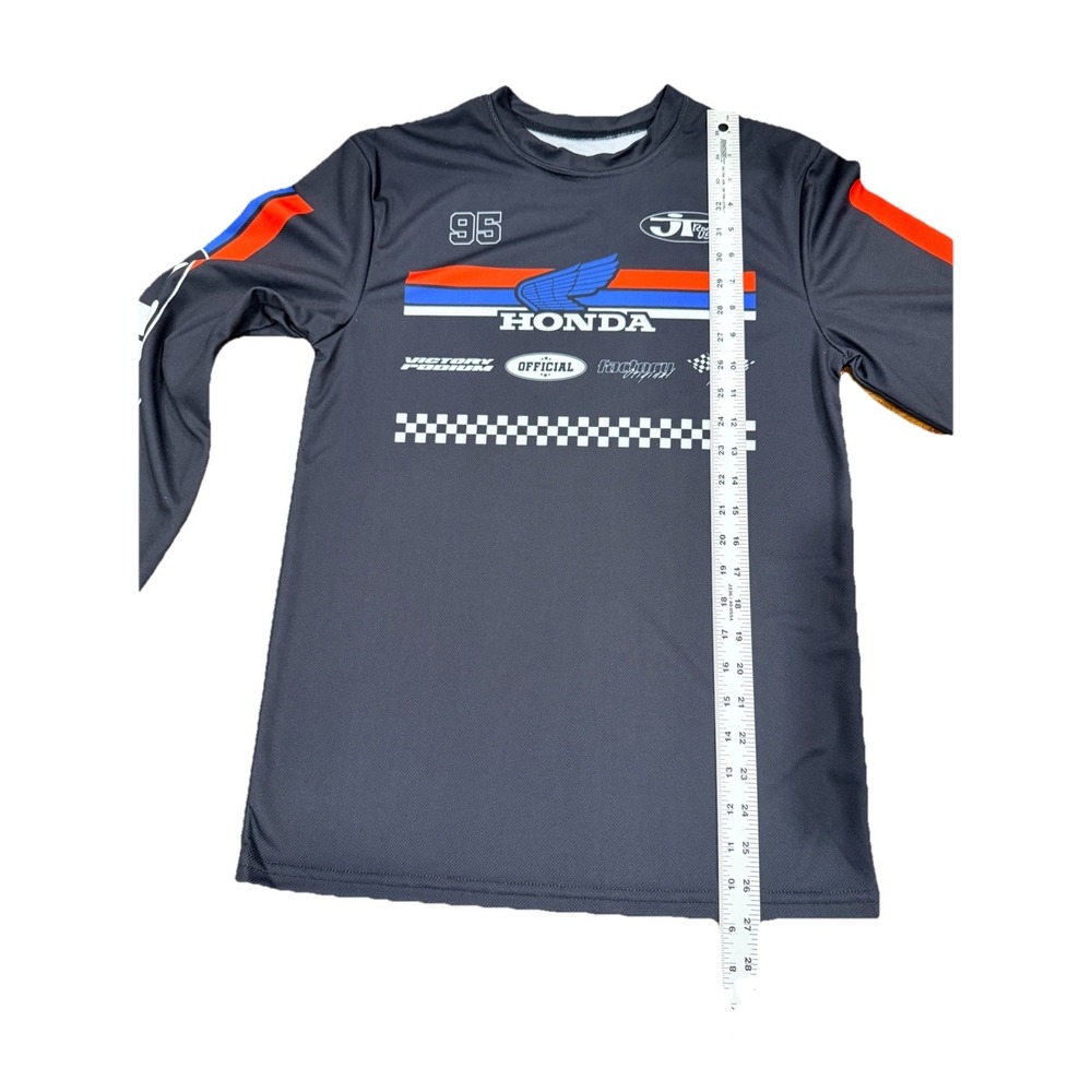 Honda Shirt Mens Long Sleeve JT Racing USA Wing Logo Motocross Jersey S Small - Picture 5 of 7